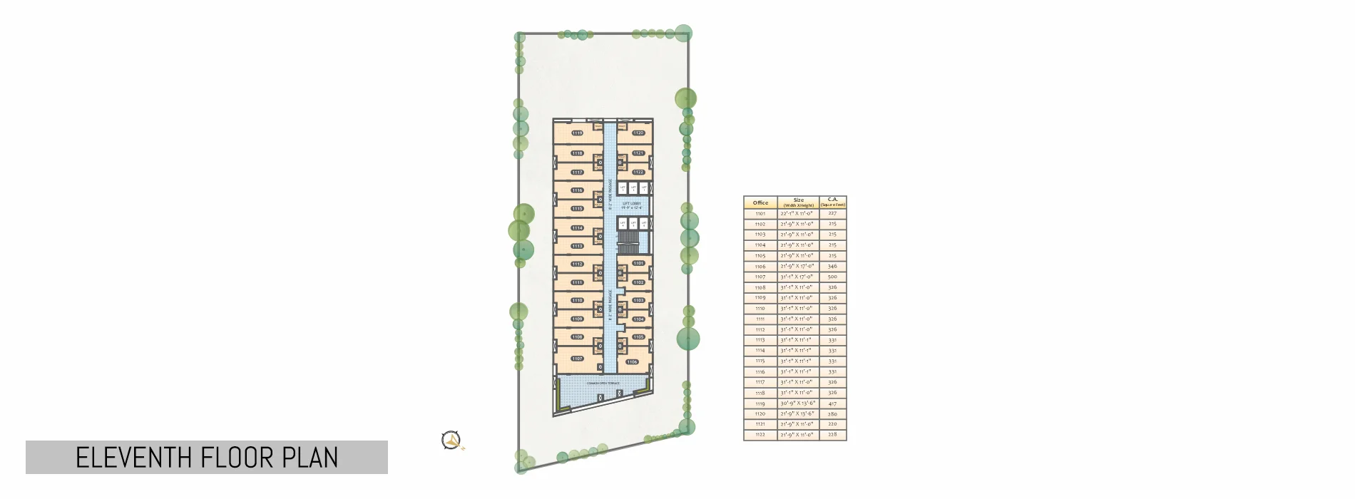 ELEVENTH FLOOR PLAN